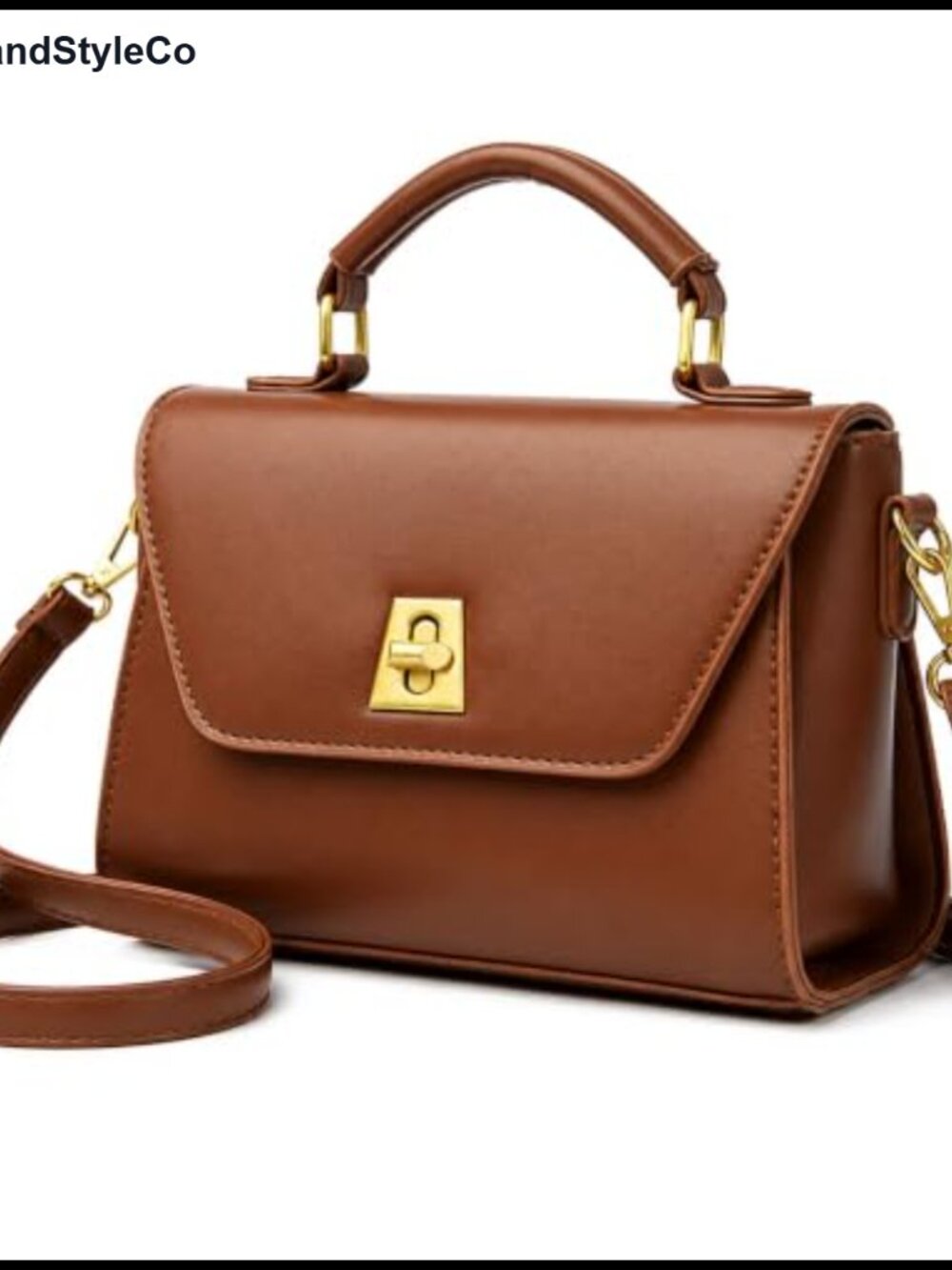 PU Leather Crossbody Bag Women Satchel Handbag Adjustable Strap Purse